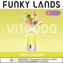 ELFBAR Funky Lands Vi10000 使い捨て電子タバコ ピーチコラーダ JPVR2390 - エルフバー 使い方