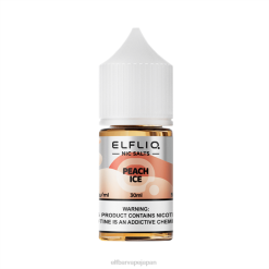 ELFBAR ELFLIQ Nic Salt 30ml 桃の氷 NJLJ622 Elf Bar Vape Japan