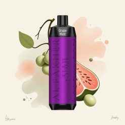 Al Fakher Crown Bar 8000 Crystal グレープミント スリム